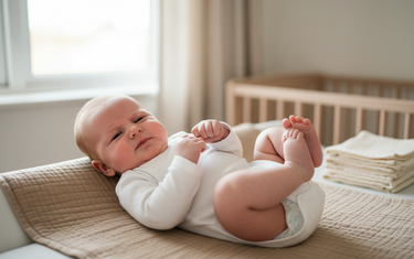 Baby drückt und wird rot: Ist das normal?