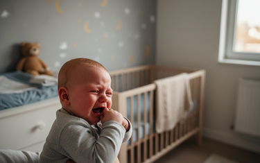 Baby kämpft gegen den Schlaf: Warum Einschlafen plötzlich so schwer ist